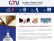 Tablet Screenshot of globaltravelvisas.com